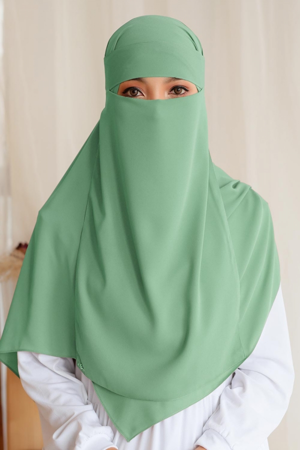 Everyday Niqab - Pistachio Green Everyday Niqab - Pistachio Green